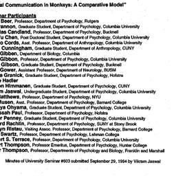 Minutes, 1994-09-22. Cognit...