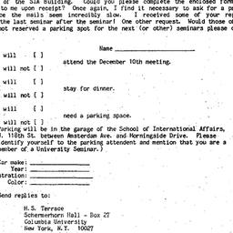 Announcements, 1988-11-23. ...