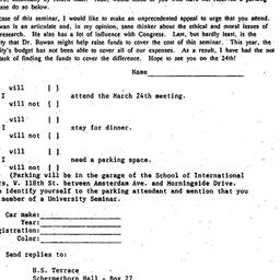 Announcements, 1989-02-26. ...