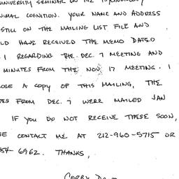 Correspondence, 1996-01-16....