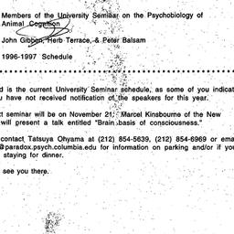 Announcements, 1997-11-04. ...