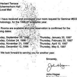 Announcements, 1998-07-16. ...
