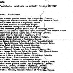 Minutes, 1987-09-15. Cognit...