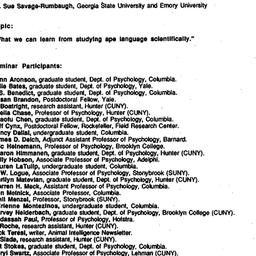 Minutes, 1988-04-18. Cognit...