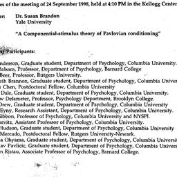 Minutes, 1998-09-24. Cognit...