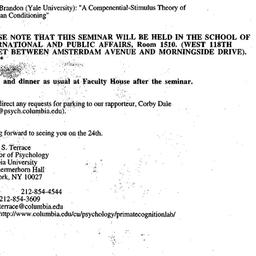 Announcements, 1998-09-24. ...
