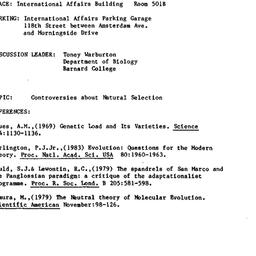 Announcements, 1984-02-09. ...
