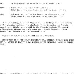Announcements, 1983-11-17. ...