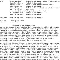 Minutes, 2000-01-20. Geneti...