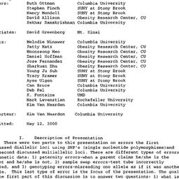 Minutes, 2000-05-11. Geneti...