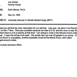 Correspondence, 2000-05-24....