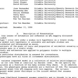Minutes, 1999-12-09. Geneti...