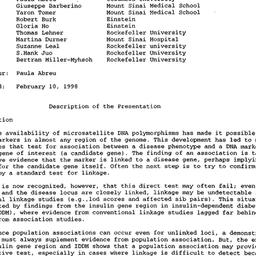 Minutes, 1997-11-13. Geneti...