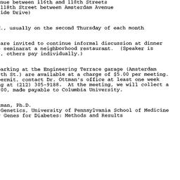 Announcements, 1997-11-11. ...