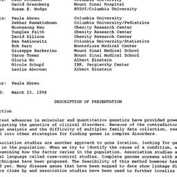 Minutes, 1997-12-11. Geneti...