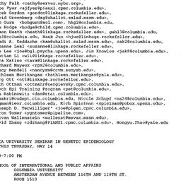 Announcements, 1998-05-14. ...