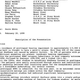 Minutes, 1998-02-12. Geneti...