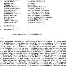 Minutes, 1998-11-12. Geneti...