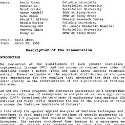 Minutes, 1999-03-11. Geneti...