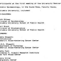 Minutes, 1982-11-11. Geneti...