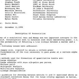 Minutes, 1996-11-14. Geneti...