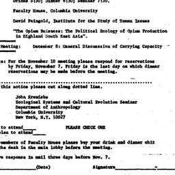 Announcements, 1975-11-10. ...