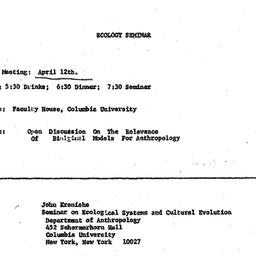 Announcements, 1976-04-12. ...