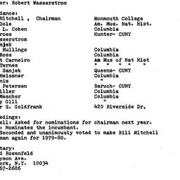 Minutes, 1979-05-07. Ecolog...