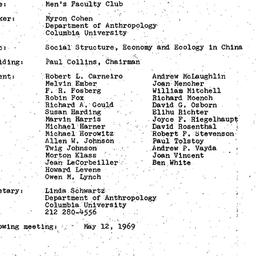 Minutes, 1969-04-14. Ecolog...