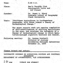 Announcements, 1968-10-14. ...