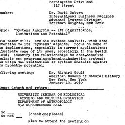 Announcements, 1968-12-09. ...