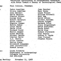 Minutes, 1968-10-11. Ecolog...