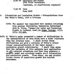 Announcements, 1973-12-10. ...