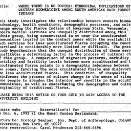 Announcements, 1993-12-06. ...