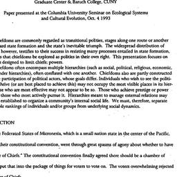 Speaker's paper, 1993-1...