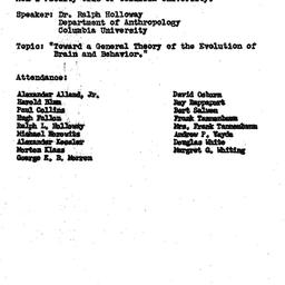 Minutes, 1966-01-10. Ecolog...