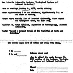Announcements, 1965-12-29. ...
