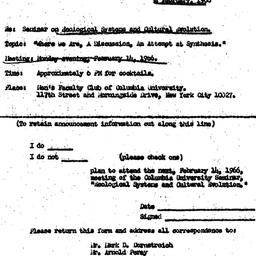 Announcements, 1966-02-04. ...