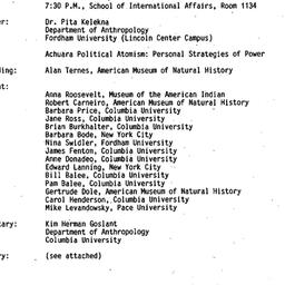 Minutes, 1984-03-19. Ecolog...