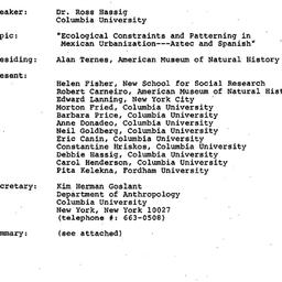 Minutes, 1983-12-13. Ecolog...