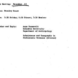 Announcements, 1976-12-13. ...