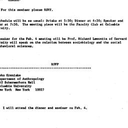 Announcements, 1977-02-04. ...