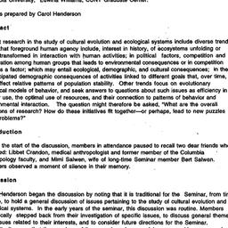 Minutes, 1995-02-06. Ecolog...
