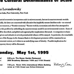 Announcements, 1995-05-01. ...