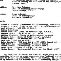 Minutes, 1981-02-09. Ecolog...