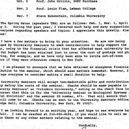 Announcements, 1992-09-16. ...
