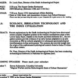 Announcements, 1992-11-02. ...
