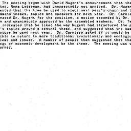 Minutes, 1989-05-01. Ecolog...