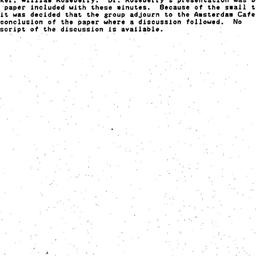 Minutes, 1989-03-06. Ecolog...