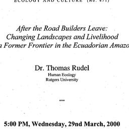 Announcements, 2000-03-29. ...